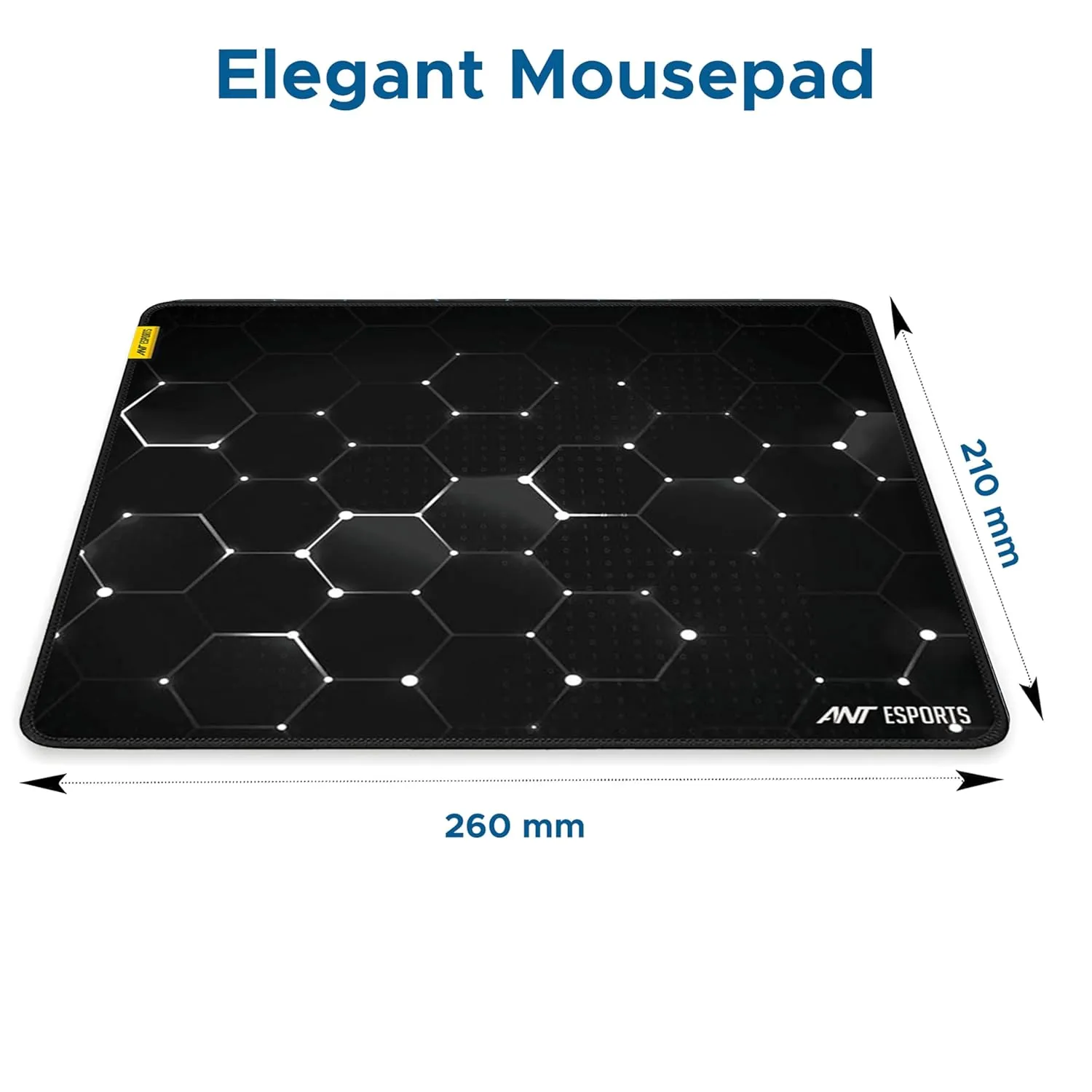 Ant Esports Hexa Mouse Pad 260X210X3mm Anti-fray Stitching view 3